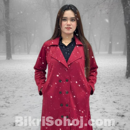 Stylish Ladies Overcoat ( Button System)